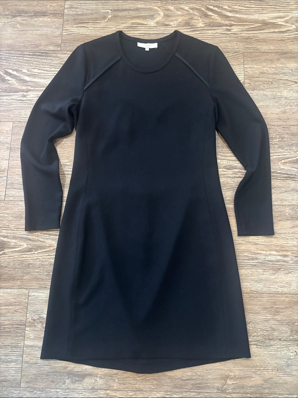 IRO Cheryne Cutout Crepe Long Sleeve Black Mini Dress Women's Size 42 / US 10